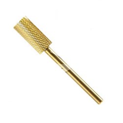 BEAUTIFUL NAILS Drill bit - barrel medium coarse gold